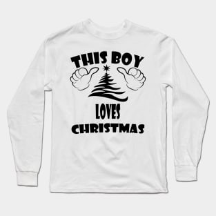 this boy loves Christmas Long Sleeve T-Shirt